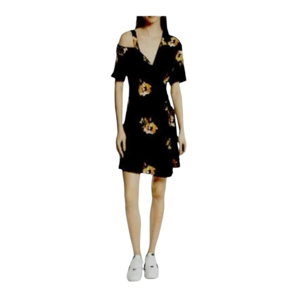 A.L.C. Lucia Floral Print Silk Cold Shoulder Dress NWOT - Picture 2 of 8